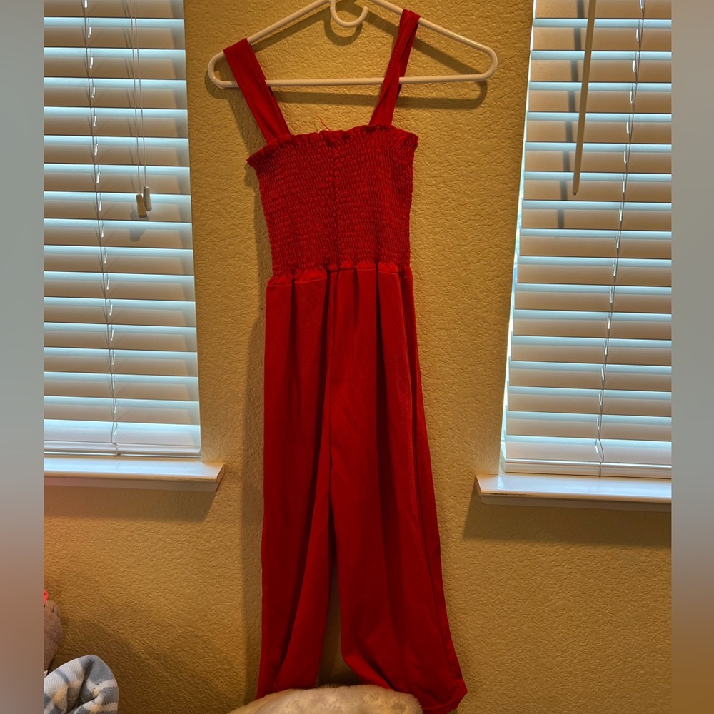 Red jumpsuit
